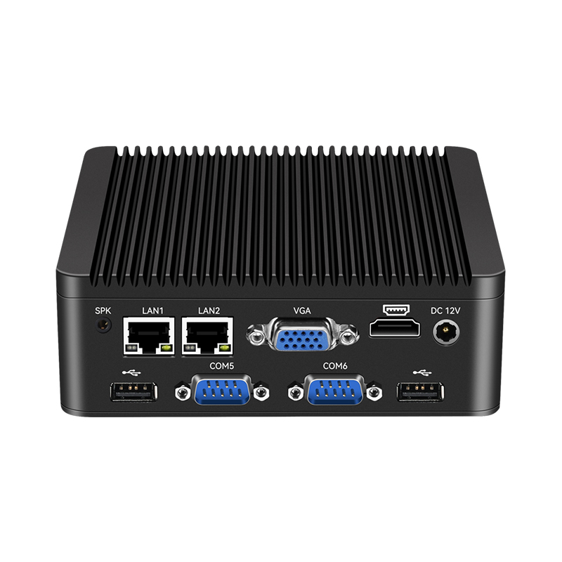 N5000 J4125 Mini PC مع 6 RS232