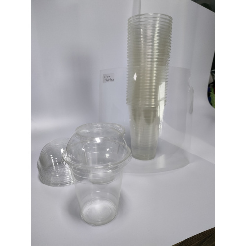 PLA biodegadable cup and straw
