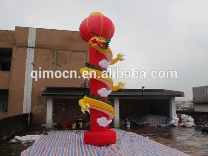 Festival inflatable Panlong column inflatable pillar decorated with dragon inflatable arch