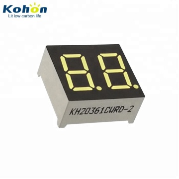 0.36 Inch 10mm Common Cathode 7 Segment LED Display - White Emission