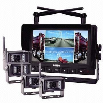 Digital Wireless DVR Quad Monitor Camera System