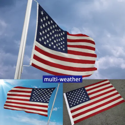 Custom High Quality 3x5ft Nylon Polyester American Flag with Embroidered Stars and Stripes