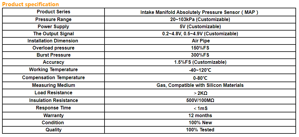 HM9100 Intake Manifold Absolutely Pressure Sensor