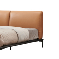 Anpassad storlek divan läder säng sovrum design