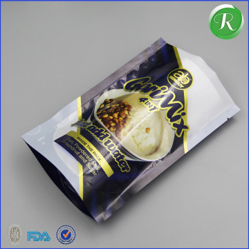 Dark chocolate coasted coconut packaging zipper bag/chocolate lollipop packaging bag/chips packaging bags
