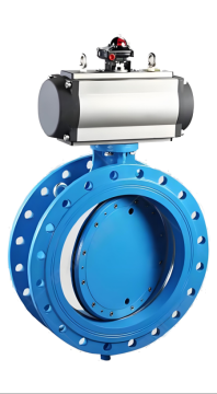 Pneumatic Double Eccentric Flange Butterfly Valve