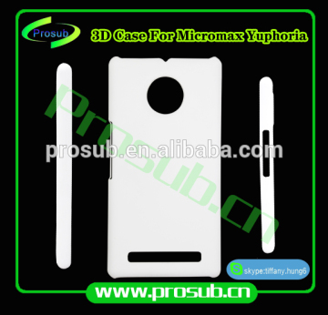 3d sublimation diy blank cell phone case cover skin for SFP- Micromax Yuphoria