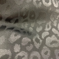 Imitation leather leopard pattern tc backing fabric