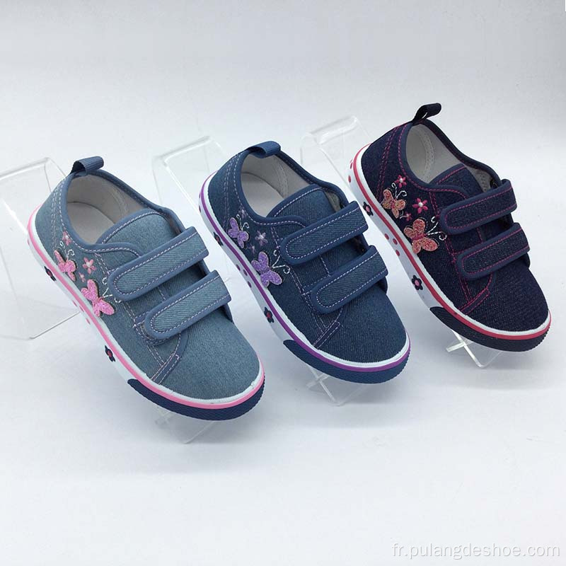 vente en gros nouvelles chaussures pour enfants chaussures de toile pour fille