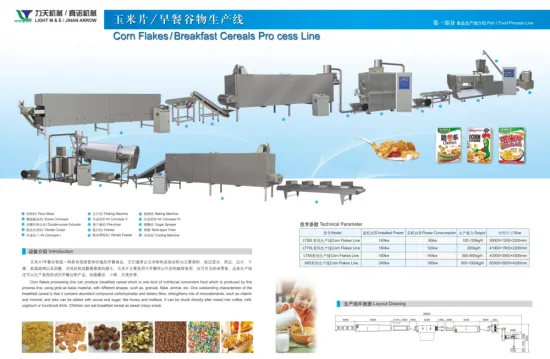 Corn Flakes/Breakfast Cereals Process Line