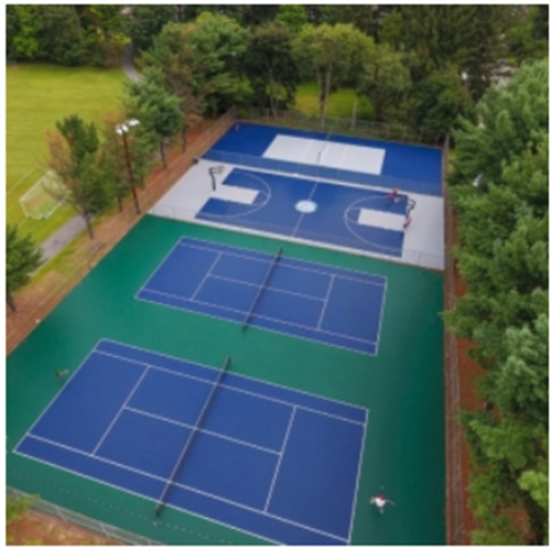 pavimento para campo de deportes al aire libre