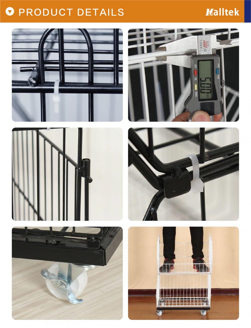 4 Wheels Multi-Layer Metal Promotion Cage