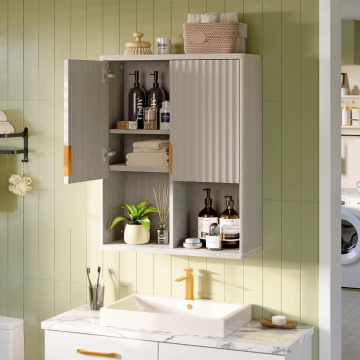 Modern Oak Wooden Floating Shelf for Bathroom and Kitchen