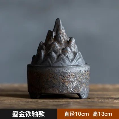 Vintage Ceramic Incense Burner - Household Zen Incense Burner for Sandalwood and Tibetan Incense