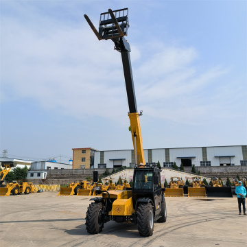 Diskon Besar 3ton Handler Loader Teleskopik 7M Teleskop Forklift Kemudi 4WD Telehandler