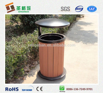 Outdoor WPC Environmental Garbage box, protection Dustbin