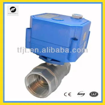 2-way 220VAC actuator shut-off valve with manual override can replace solenoid valve for HVAC and Fan coil system