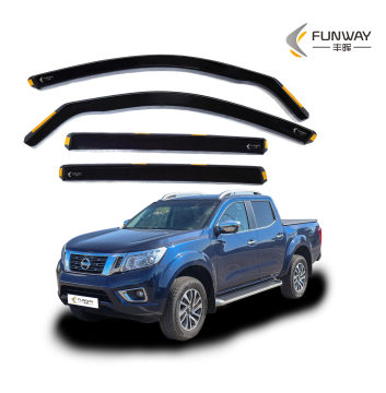 Auto Door Visor PMMA Side Window Rain Deflector for Nissan Navara NP300 MK4 2014-On
