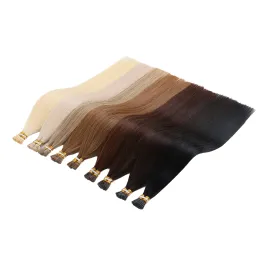 Wholesale price 20'' 22'' 1g strand Pre-bonded hair cuticle remy aligned keratin u flat i tip human hair extensions