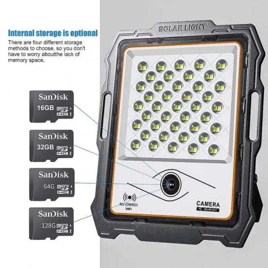 Solar-Powered 4G Security Camera with Motion Sensor LED Flood Light
