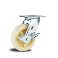 Heavy Duty​ Side Brake White PP Caster Wheels