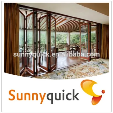 horizontal aluminum bi-folding door