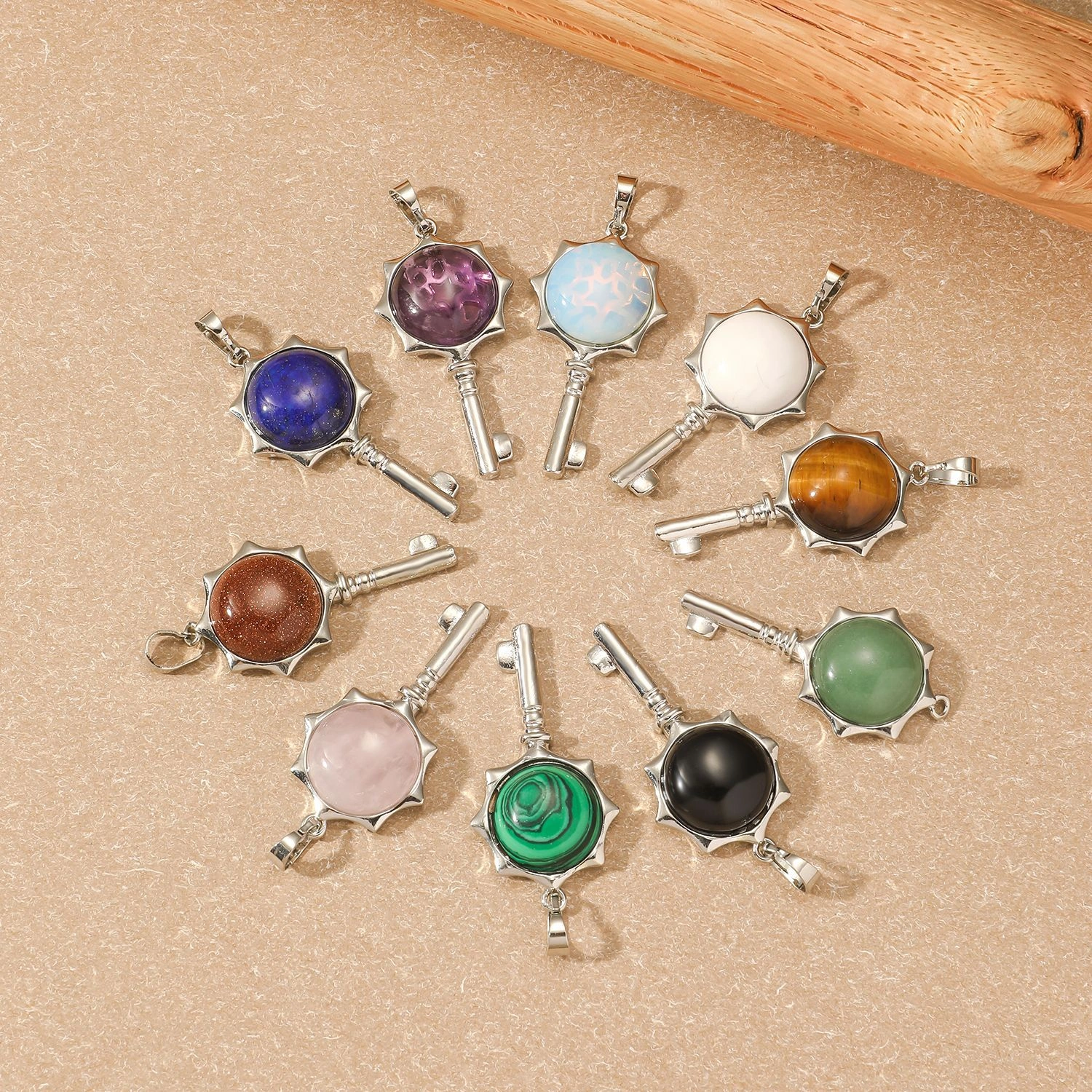 Natural Gemstone Ring Set