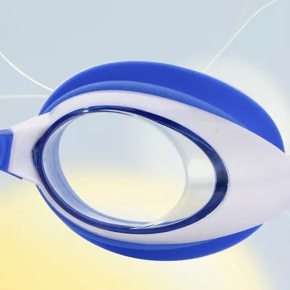 New Children's Waterproof Anti-Fog Swimming Goggles with Silicone Fashion Design