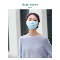 Disposable protective face mask