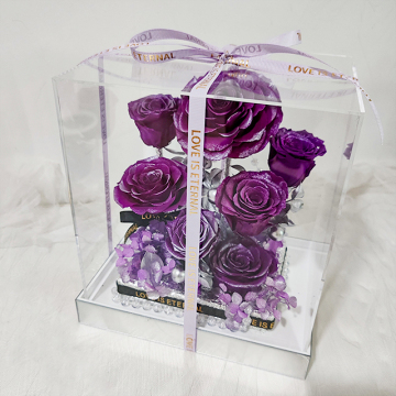 Acrylic Rose Gift Box - Perfect for Graduations, Mother's Day, Valentine's Day & Christmas