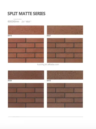 High Quality Split Bricks Wall Tiles for Villa and Hotel Exterior Wall Decoration