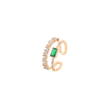 Geometric Twist Wrapped Couple Ring: Classic Zircon Stainless Steel Wedding Jewelry