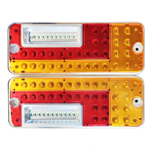 9.7\" Multi-Purpose Truck Tail Light with 39 LED Strikingly Bright White, Red, and Amber Lights