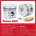 ISUZU 4BE1 Piston du moteur 8-94438-989-1 5-12111-022-0