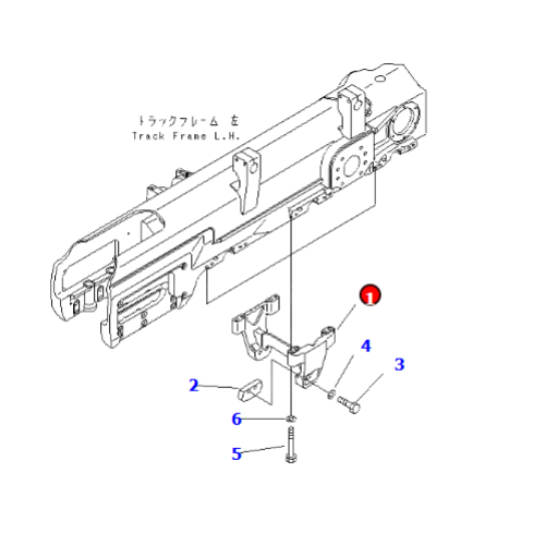 Bulldozer D155A-5 chain guard 17A-30-17122, wheel guard, Bulldozer parts