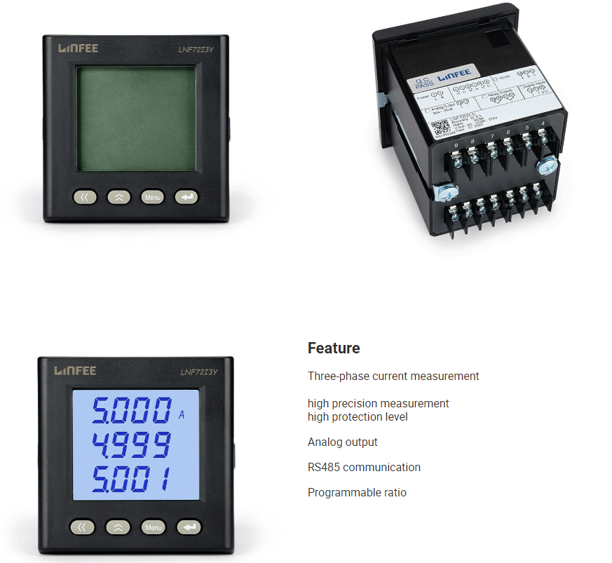 3 phase panel meter