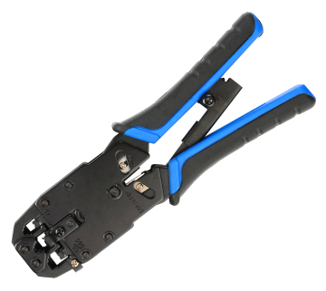 RJ45/12/11 compression crimping tool for crimping modular plug