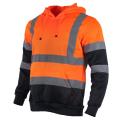 Hi-Vis Reflective Safety Softshell Hoodie Sweatshirt for Men