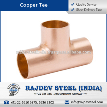 Wide Range of Copper Tee Available at Wholesale Rate