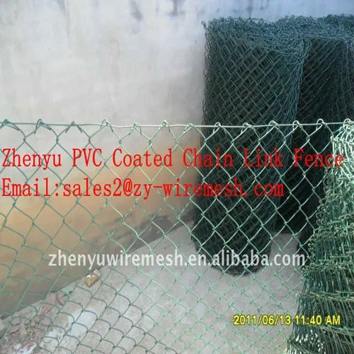 PVC coated dog proof chain link fence