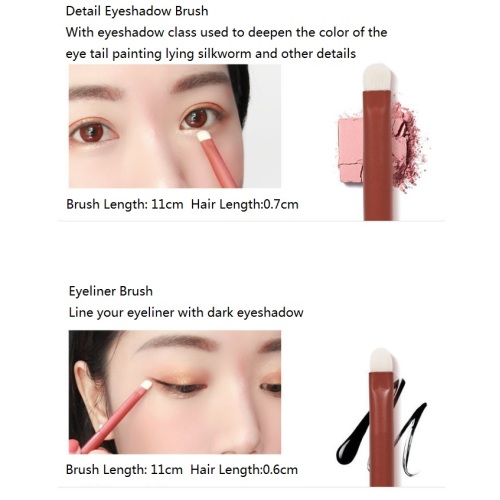 Mini Makeup Brush Set Face 6pcs