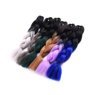 AliLeader Wholesale Silky Yaki Jumbo Tangle-free Braid Hair, 24 Inch 100G Synthetic Jumbo Braid Crochet Hair Extension