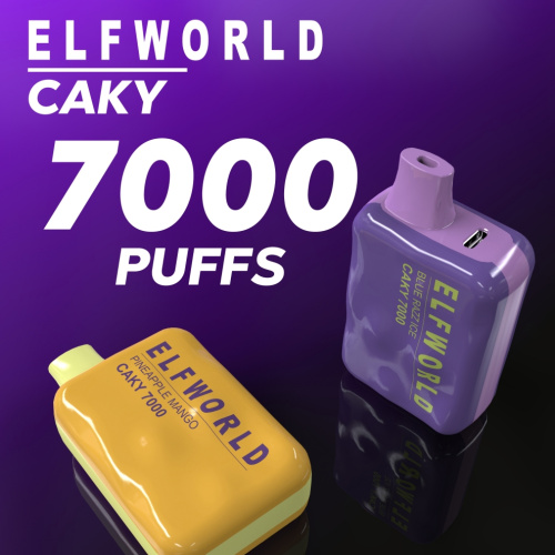 Elfworld Caky7000Puffs одноразовые горячие горячие вейп.