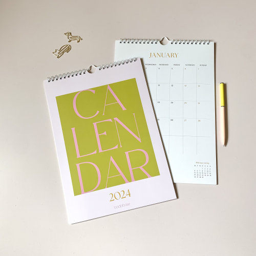 Wall Calendar 2024 Modern A4 Wall Calendar Printing Manufactory