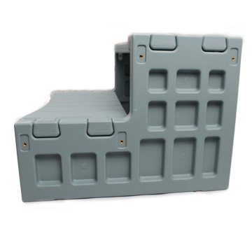 Customized Gray Spa Steps with Anti-Slip Stair for Hot Tub Spa Ladder
