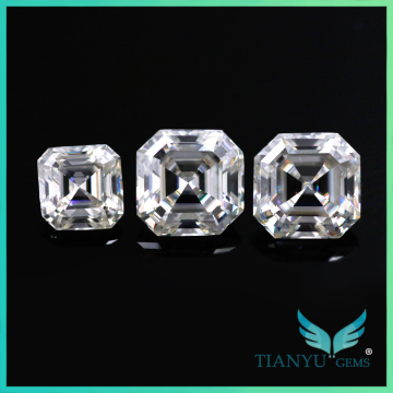 Factory Hot Sale 7*7mm Asscher cut Moissanite, vvs1 Loose Diamond Moissanite