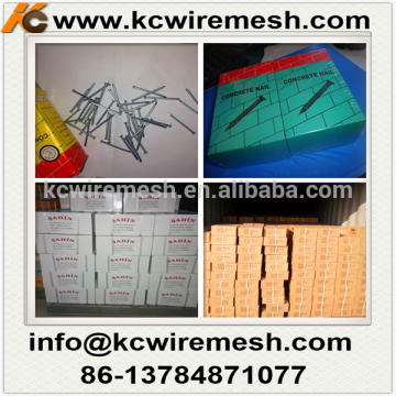 Hot sales!!! Galvanized concrete steel nails with grooved shank.