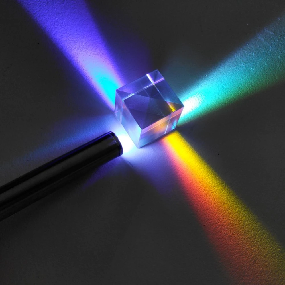 Color Glass Cube Prism for Decoration Architecture