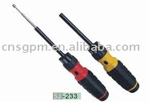 6 IN 1 screwdriver set with torch