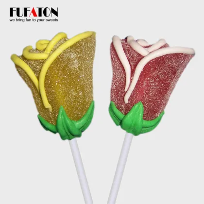 Eligent marshmallow flower rose sweet lollipop candy